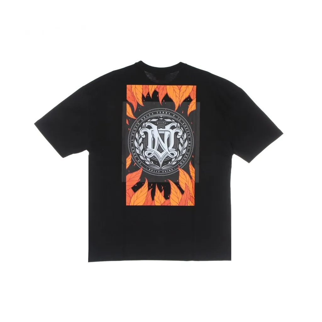 autumn oversized men's black t-shirt