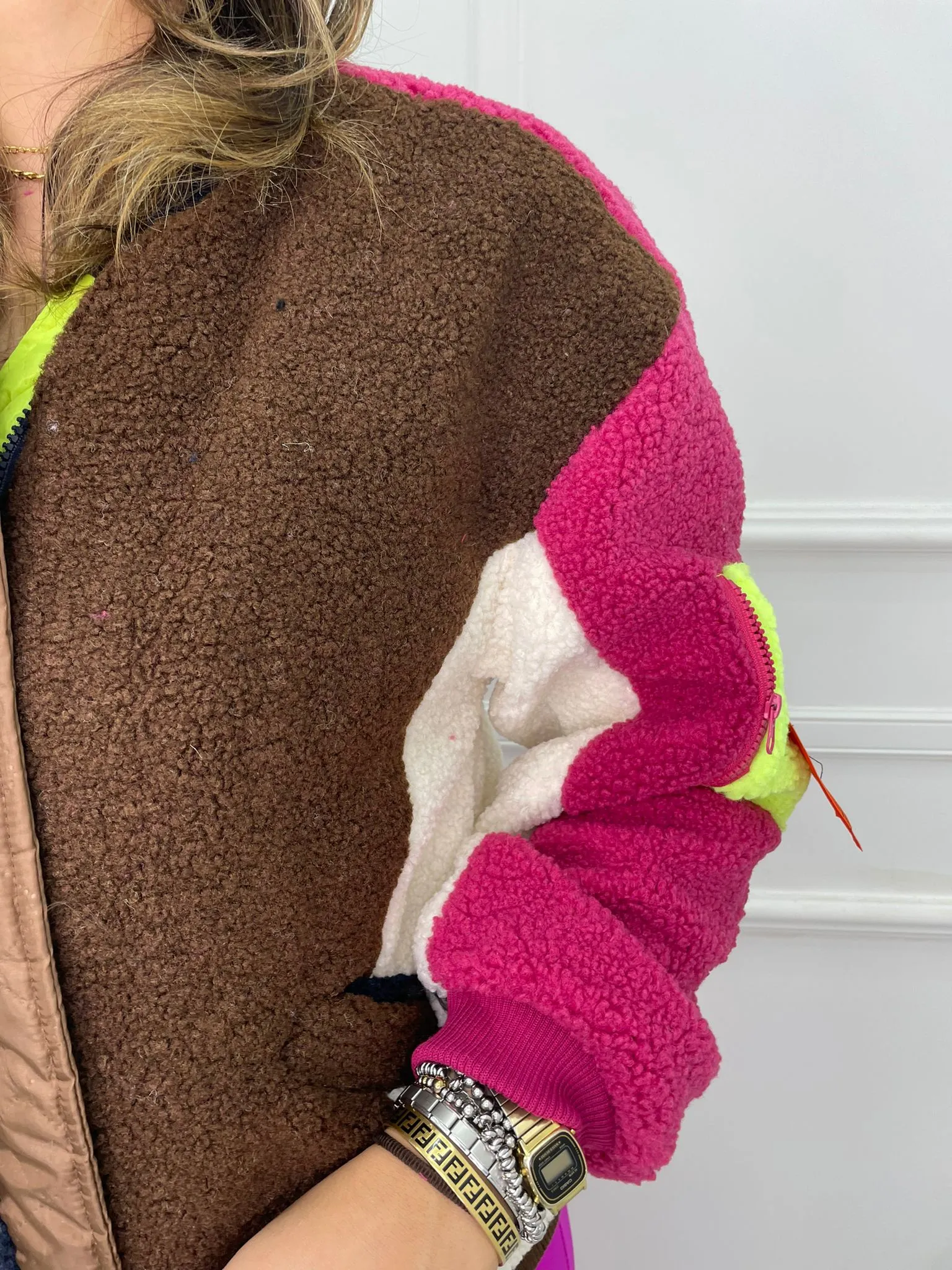 colored teddy jacket