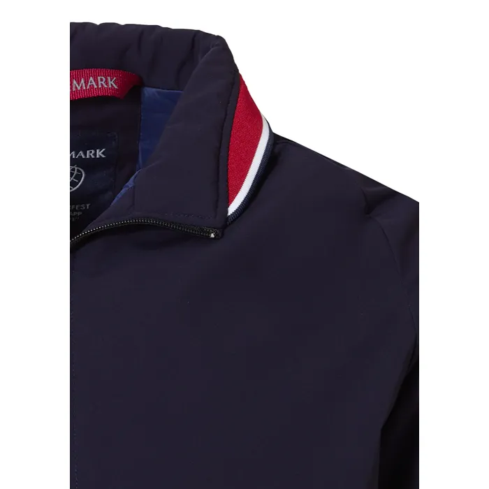 Dark blue Finnmark water-repellent and windproof sport jacket.