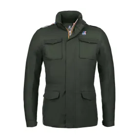 Dark Green K-Way Manfield Nylon Jersey Jacket