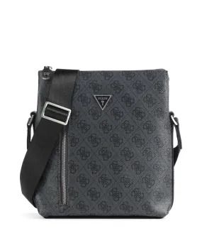 Dark Grey Synthetic Leather Guess Vezzola Eco Shoulder Bag