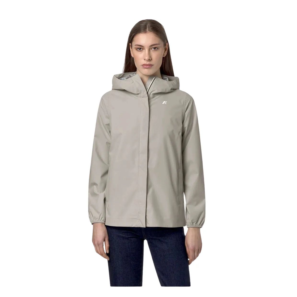 Giubbino Donna K-Way Marguerite Beige Dot Stretch - Buy Now