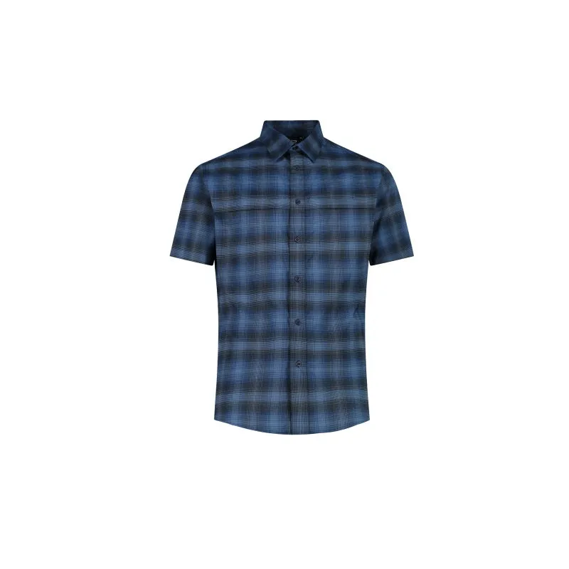 Light Blue Antracite Man Shirt Camicia Montagna Uomo