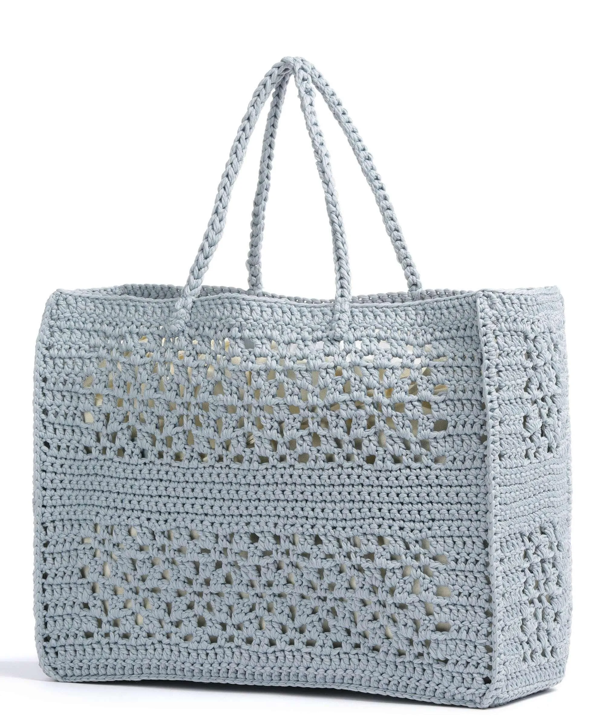 Light Blue Polyester Twinset Bohe'Mien Shopper Bag