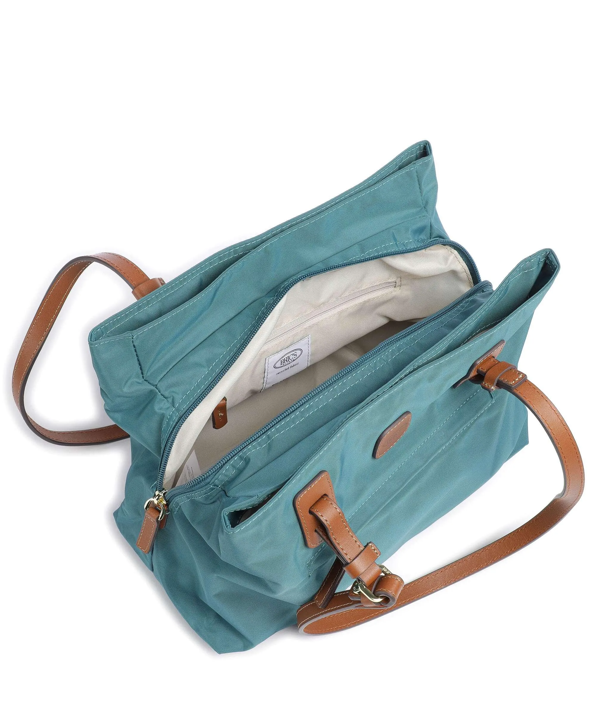 Petrol Nylon Brics X-Collection Shopper Bag