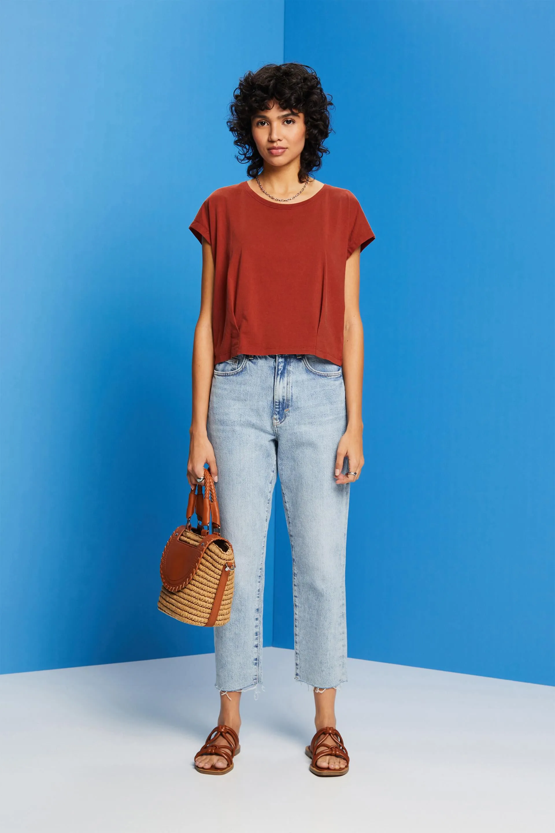 Pleated Detail T-shirt