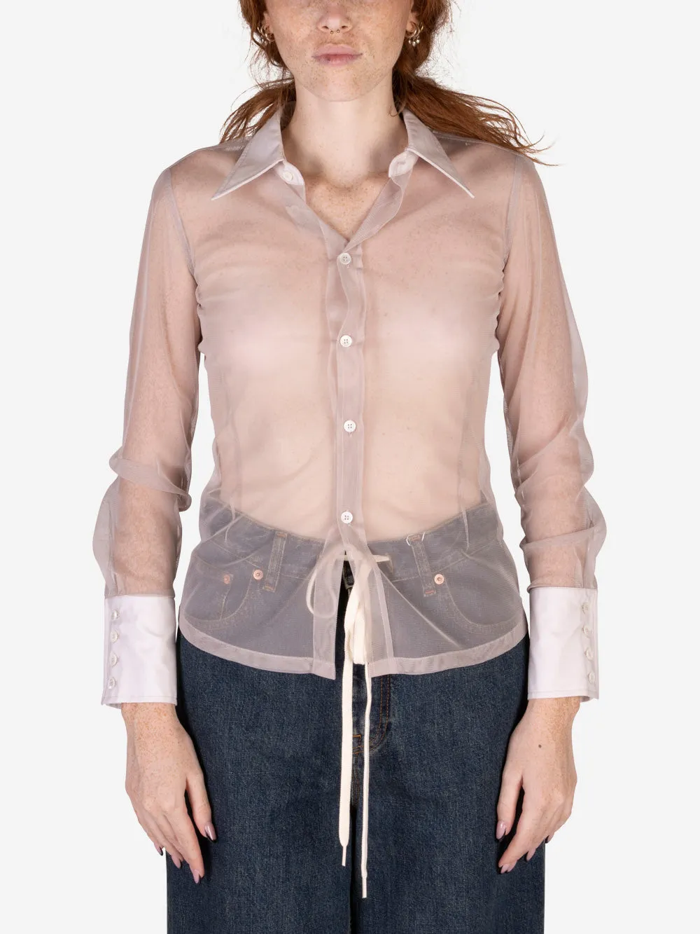 Sheer Mesh Shirt