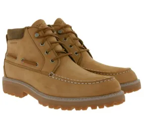 SPERRY Stivali impermeabili autentici originali Lug Chukka da uomo in vera pelle STS22828 Marrone chiaro