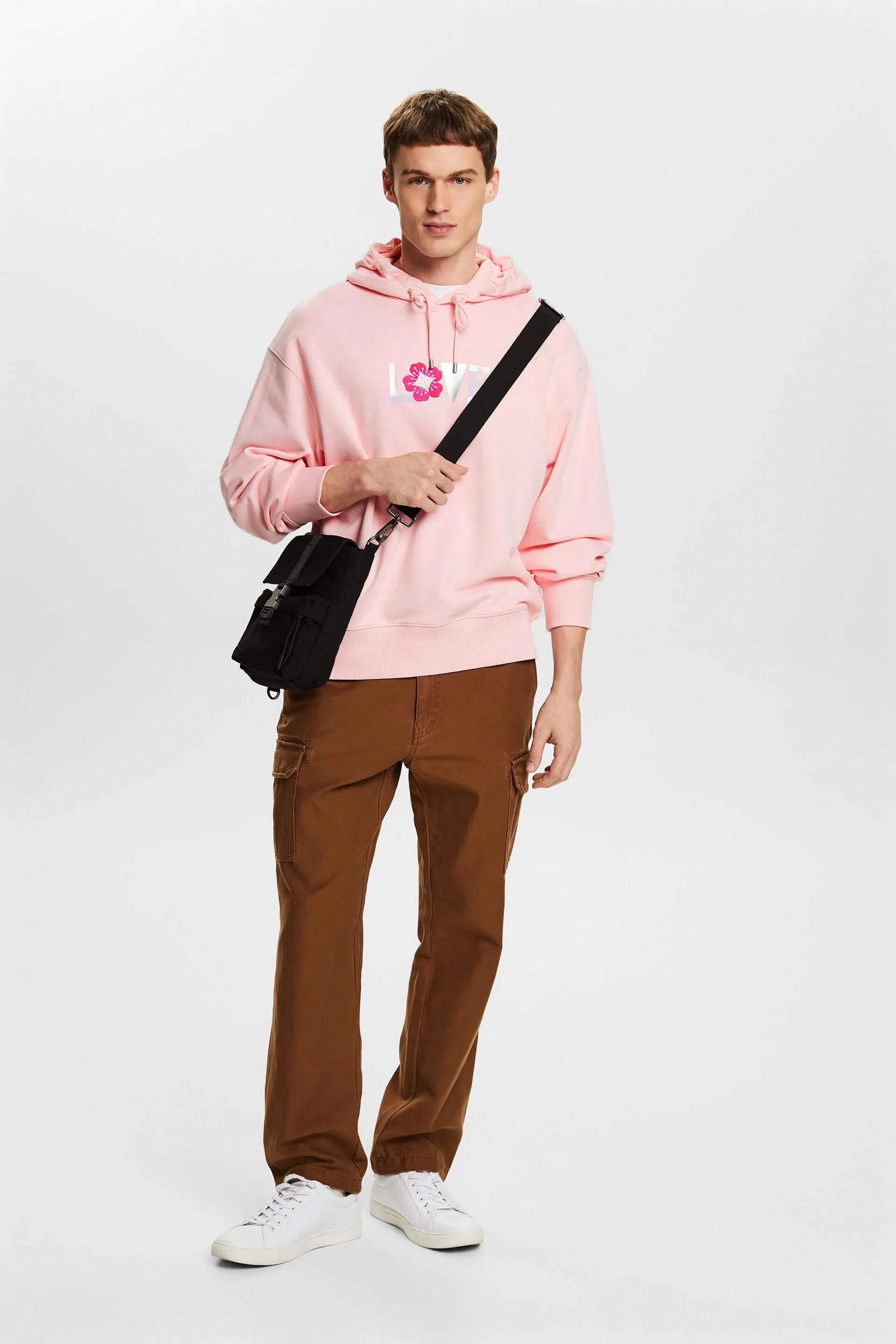 Unisex hoodie with oversized print